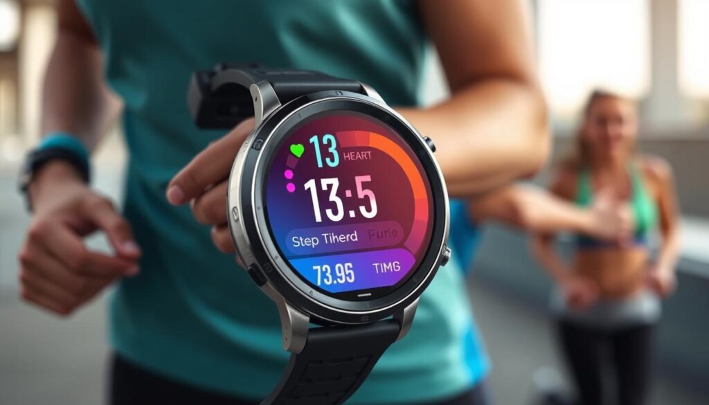 smartwatch dengan fitur pelacakan aktivitas